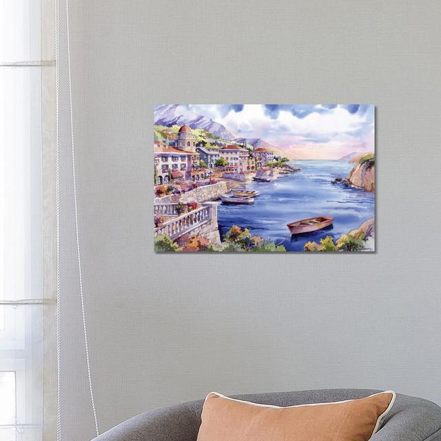 Italian Harbor by Bill Drysdale - Wrapped Canvas Gallery-Wrapped Canvas Giclée Longshore Tides Size: 45.72cm H x 66.04cm W x 1.905cm D on Productcaster.