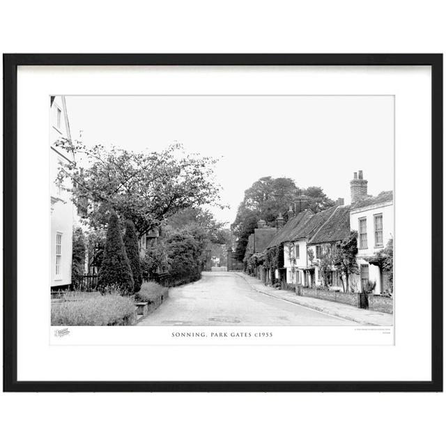 Sonning, Park Gates C1955 by Francis Frith - Single Picture Frame Print The Francis Frith Collection Size: 45cm H x 60cm W x 2.3cm D on Productcaster.