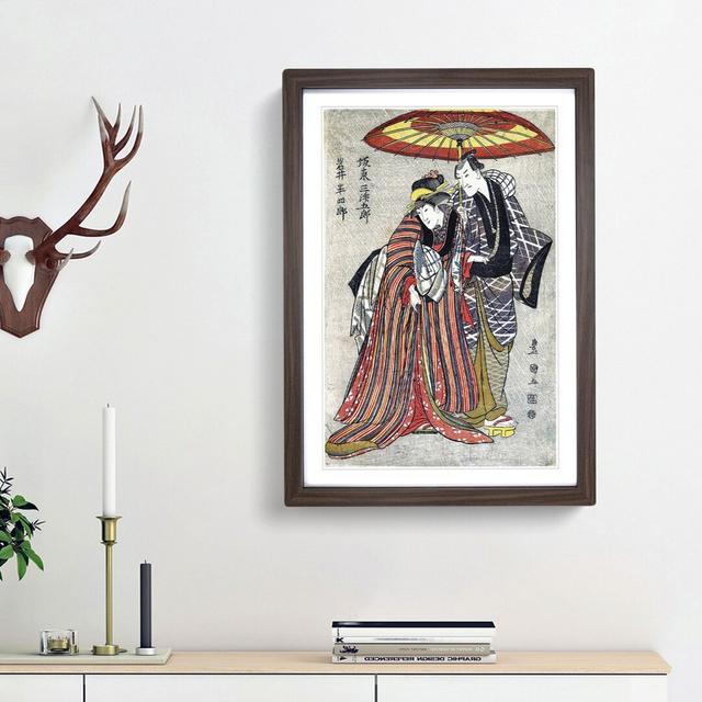 Mitsogoro & Hanshiro by Utagawa Toyokuni - Picture Frame Painting Print East Urban Home Frame Option: Walnut Framed, Size: 36cm H x 27cm W x 2cm D on Productcaster.