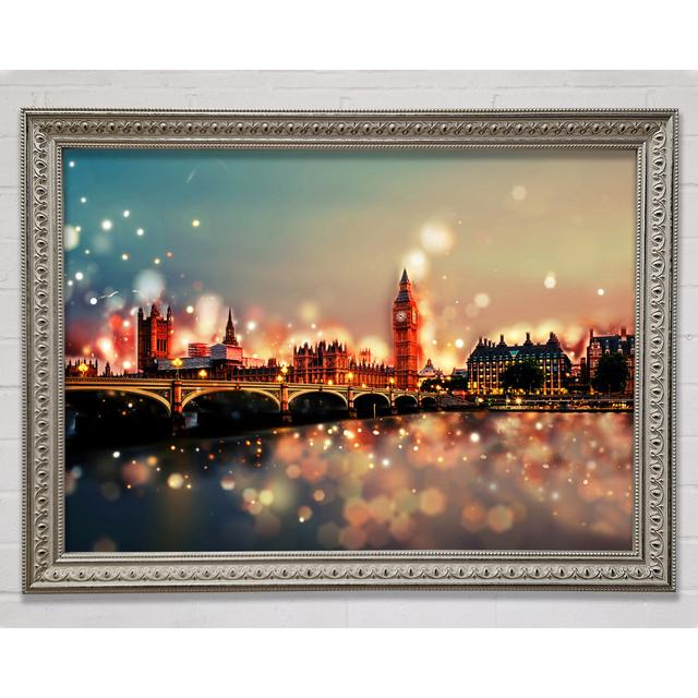 Bokeh London Houses Of Parliament - Single Picture Frame Art Prints Bright Star Size: 84.1cm H x 118.9cm W on Productcaster.