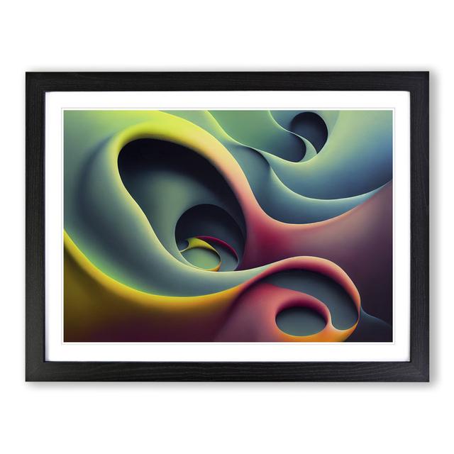 XH1022-8868X Terrific Modern Abstract Art - Single Picture Frame Print Metro Lane Size: 25cm H x 34cm W x 2cm D, Format: Black Framed on Productcaster.