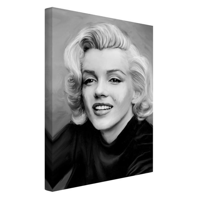 Marilyn Private - Wrapped Canvas Painting Canora Grey Size: 90cm H x 60cm W on Productcaster.