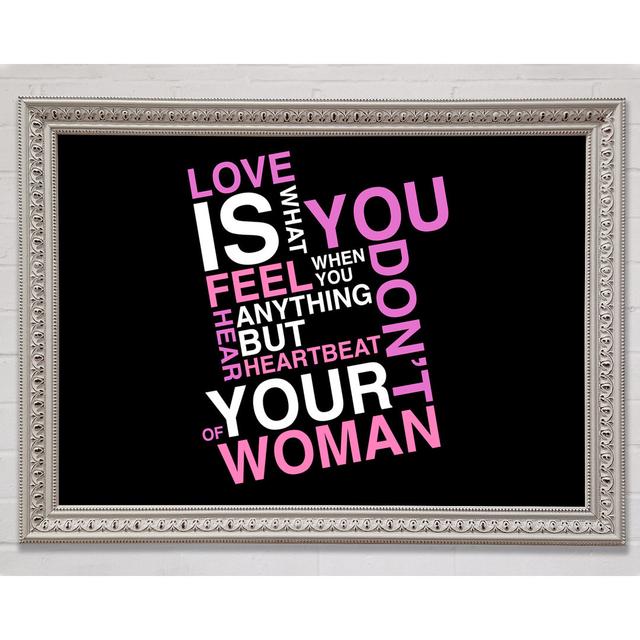 Love Quote Love Is What You Feel - Print Bright Star Size: 100cm H x 141.4cm W x 3cm D on Productcaster.