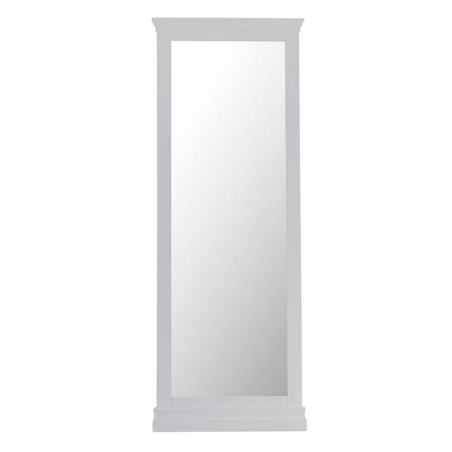 Herrick Wood Framed Freestanding Full Length Mirror Three Posts Finish: Moonlight Grey on Productcaster.