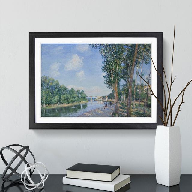 June Sunshine by Alfred Sisley - Picture Frame Painting East Urban Home Frame Option: Black Framed, Size: 48cm H x 65cm W x 2cm D on Productcaster.