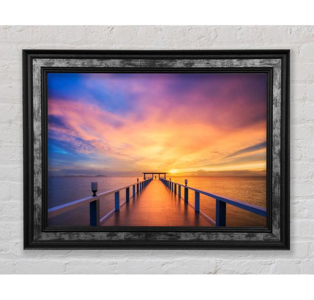 The Perfect Sunset Framed Print Highland Dunes Size: 29.7cm H x 42cm W on Productcaster.