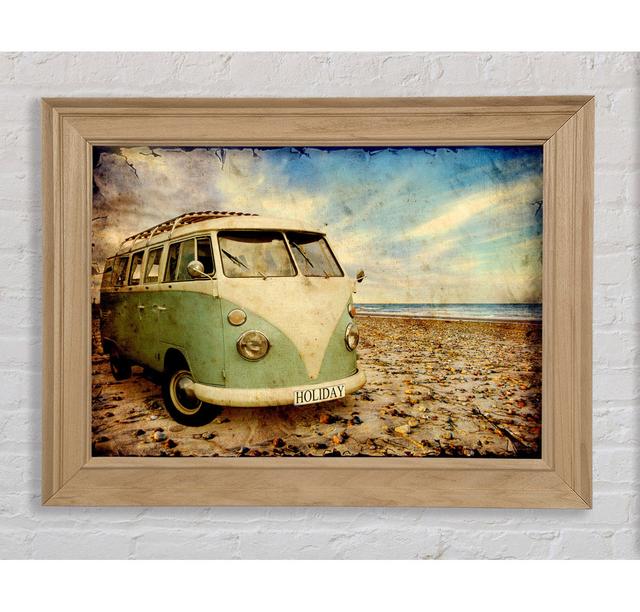 Surfs Up VW Camper Van - Drucken Bright Star Größe: 100 cm H x 141,4 cm B on Productcaster.