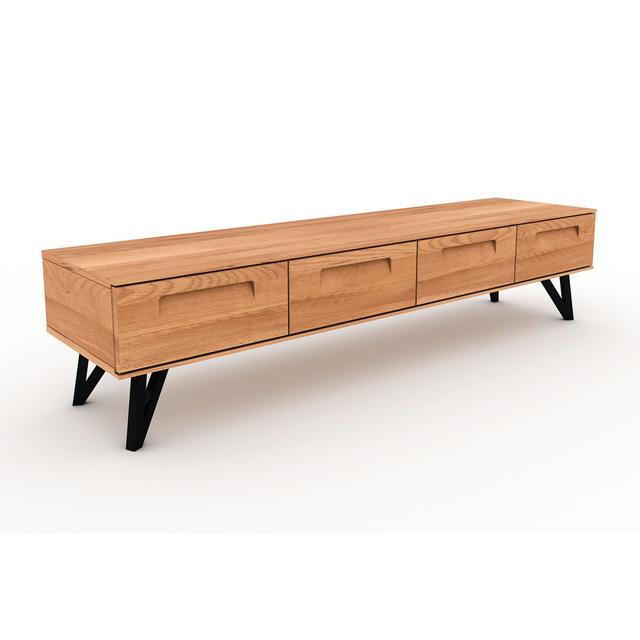 TV Stand Low GOLO Union Rustic Colour: Sedona Red on Productcaster.