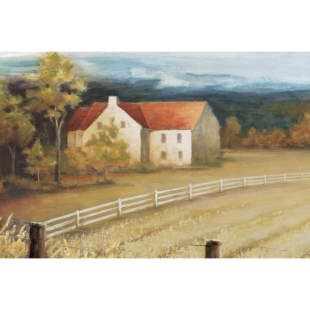 Farmhouse - Wrapped Canvas Art Prints Brambly Cottage Size: 61cm H x 91cm W x 3.8cm D on Productcaster.