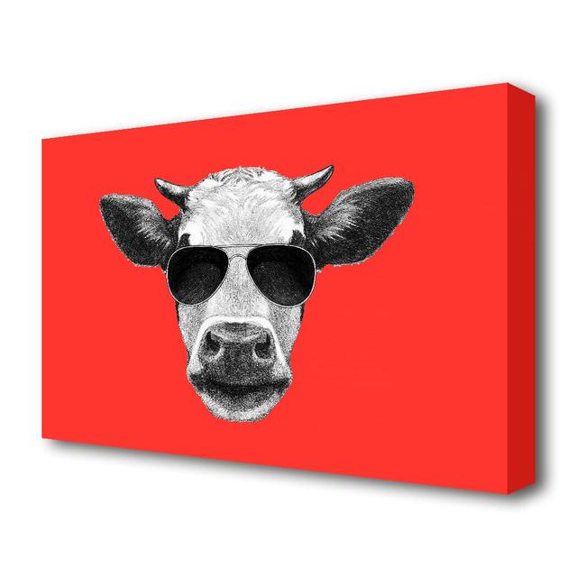 Mafia Cow Wildlife - Wrapped Canvas Photograph Print East Urban Home Size: 35.6 cm H x 50.8 cm W on Productcaster.