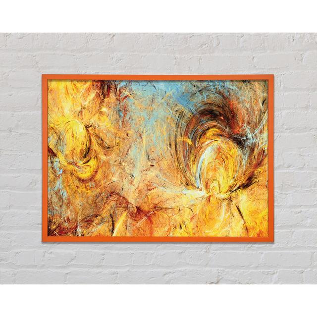 Firey Swirls and Ice - Single Picture Frame Art Prints Ivy Bronx Size: 21cm H x 29.7cm W x 2cm D on Productcaster.