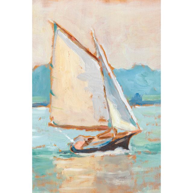 Contemporary Yacht II by Ethan Harper - Wrapped Canvas Painting Longshore Tides Size: 76cm H x 51cm W x 3.8cm D on Productcaster.