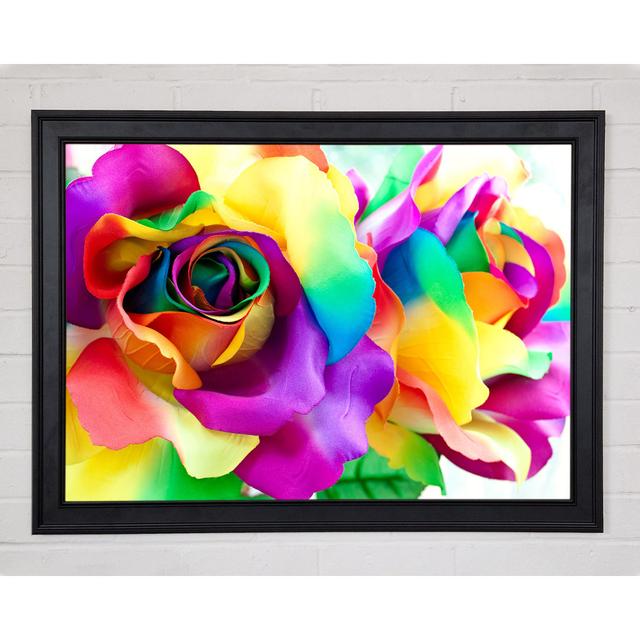 Roses Close Brayden Studio Size: 29.7cm H x 42cm W x 1.5cm D, Format: Matte Black Framed Paper on Productcaster.