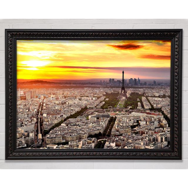 Paris City - Single Picture Frame Art Prints Ebern Designs Size: 42cm H x 59.7cm W x 3cm D on Productcaster.