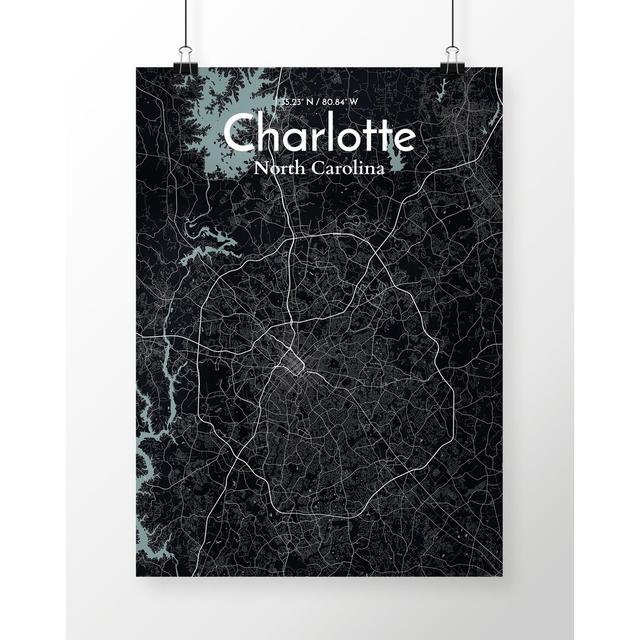 Charlotte - Unframed Graphic Art Print on Paper East Urban Home Colour: Gold/White, Size: 70.1cm H x 50cm W x 0.13cm D on Productcaster.