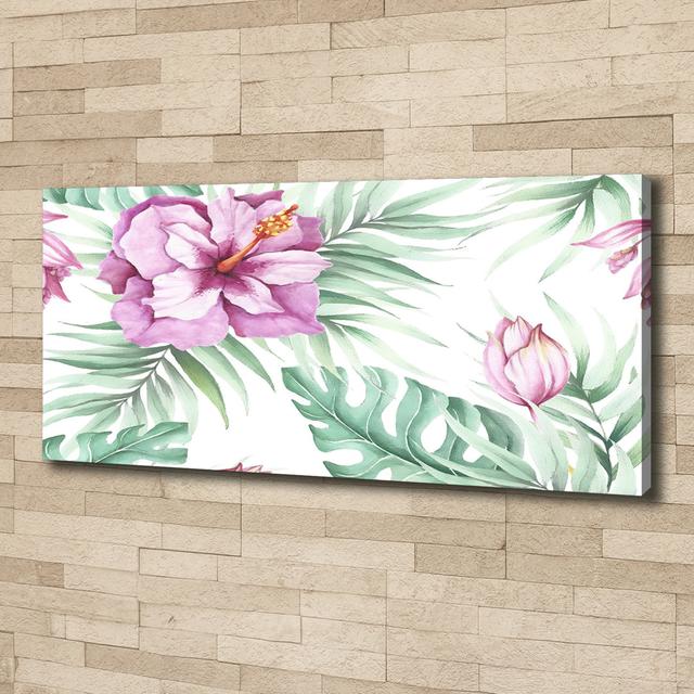 Hawaiian Flowers - Wrapped Canvas Art Prints Bay Isle Home on Productcaster.