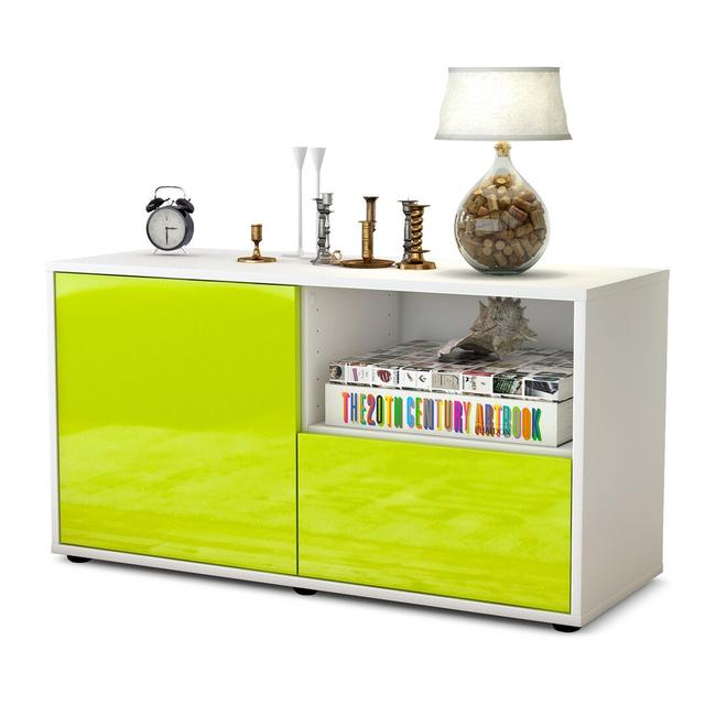 Sincere 1 Drawer 92Cm W Combi Chest Latitude Run Colour (Body/Front): High-gloss Green / Matte White on Productcaster.