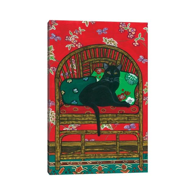 Oriental Chair by Jan Panico - Painting on Canvas Ebern Designs Format: Wrapped Canvas, Size: 66.04cm H x 45.72cm W x 1.91cm D on Productcaster.