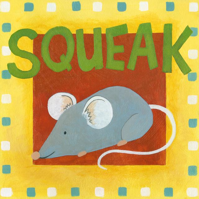 Squeak by Megan Meagher - Wrapped Canvas Art Prints Zoomie Kids Size: 91cm H x 91cm W x 3.8cm D on Productcaster.