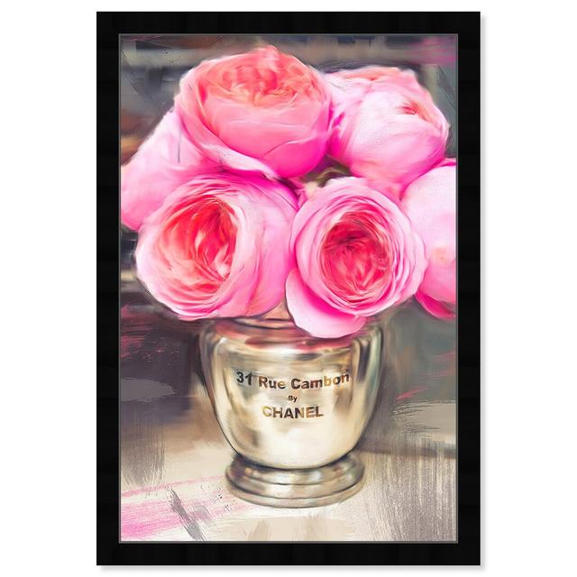 Floral and Botanical Rue Cambon by Oliver Gal - Graphic Art Oliver Gal Frame Colour: Black Framed, Size: 60.96cm H x 40.64cm W on Productcaster.