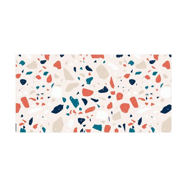 Henrike Turquoise/Orange/Beige Area Rug East Urban Home Rug Size: Rectangle 70 x 140cm on Productcaster.