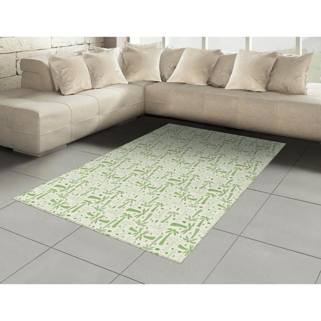 Highbury Flatweave Off White/Green Rug Pergo Classics Rug Size: Rectangle 120 x 180cm on Productcaster.