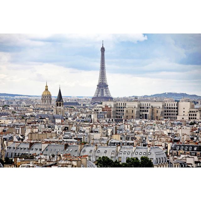 Paris, Eiffel Tower - Wrapped Canvas Print 17 Stories Size: 51cm H x 76cm W x 3.8cm D on Productcaster.