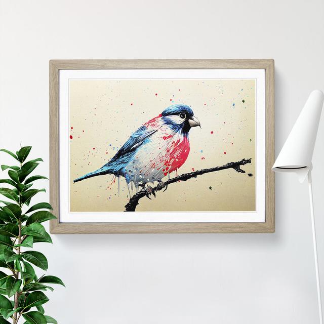 XH1022-6577X Painted Bird Vol.2 Abstract - Single Picture Frame Print Marlow Home Co. Frame Colour: Grey, Size: 25cm H x 34cm W on Productcaster.