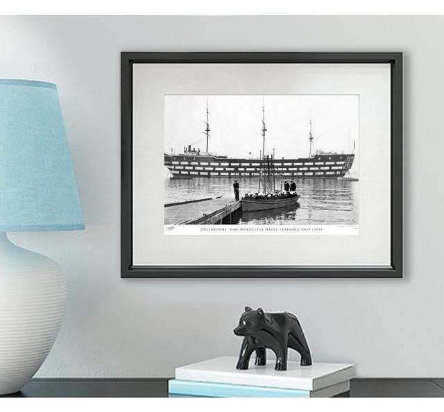 'Greenhithe, HMS Worcester Naval Training Ship C1955' - Picture Frame Photograph Print on Paper The Francis Frith Collection Size: 40cm H x 50cm W x 2 on Productcaster.