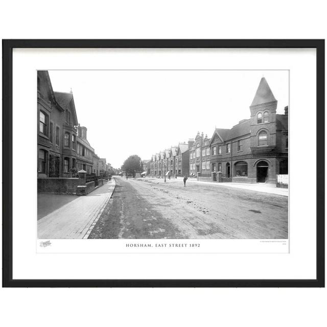 'Horsham, East Street 1892' by Francis Frith - Picture Frame Photograph Print on Paper The Francis Frith Collection Size: 40cm H x 50cm W x 2.3cm D on Productcaster.