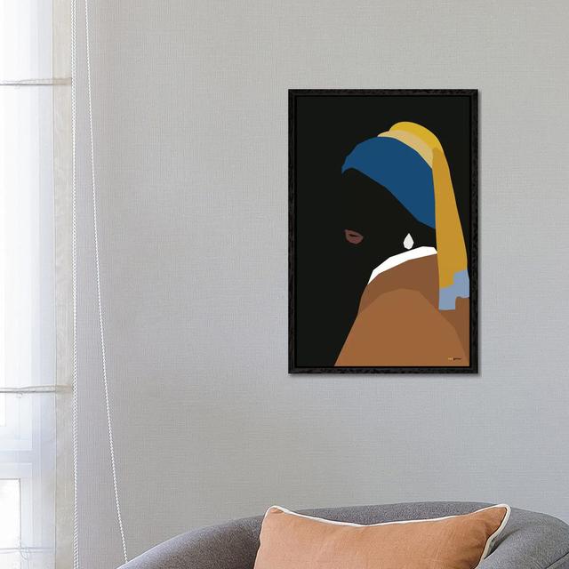 Girl With An Earring by Rafael Gomes - Gallery-Wrapped Canvas Giclée on Canvas Langley Street Size: 66.04cm H x 45.72cm W, Format: Black Framed on Productcaster.