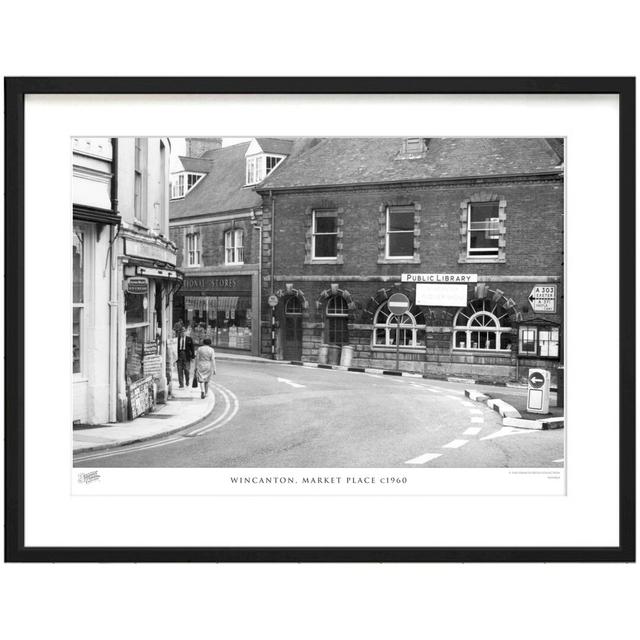 'Wincanton, Market Place C1960' - Picture Frame Photograph Print on Paper The Francis Frith Collection Size: 40cm H x 50cm W x 2.3cm D on Productcaster.