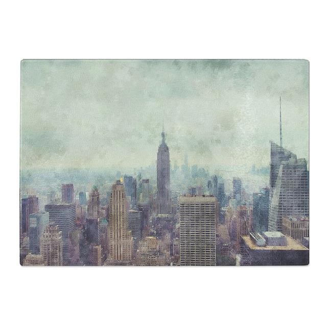 New York Skyline Vol.4 Painting Chopping Board East Urban Home Size: 0.4cm H x 20cm W x 28.5cm L on Productcaster.