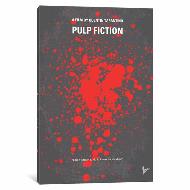 Pulp Fiction by Chungkong - Wrapped Canvas Print East Urban Home Size: 101.6cm H x 66.04cm W x 3.81cm D on Productcaster.