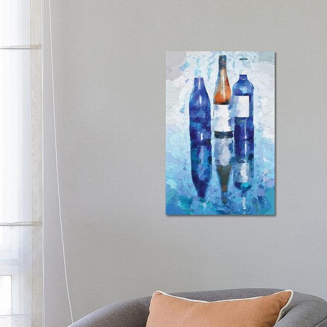 Wine Reflection by OLena Art - Wrapped Canvas Gallery-Wrapped Canvas Giclée ClassicLiving Size: 66.04cm H x 45.72cm W x 3.81cm D on Productcaster.