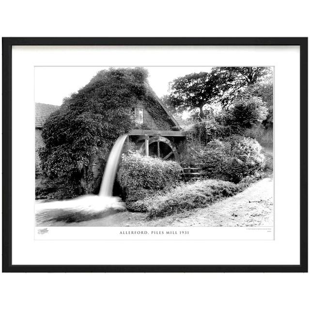 'Allerford, Piles Mill 1931' - Picture Frame Photograph Print on Paper The Francis Frith Collection Size: 45cm H x 60cm W x 2.3cm D on Productcaster.