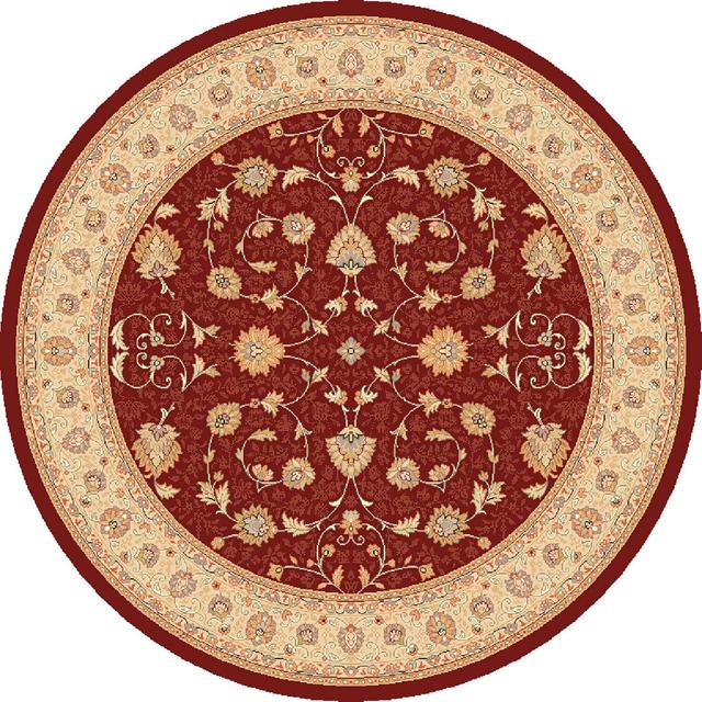 Braided Oriental Machine Woven Area Rug Rosalind Wheeler Rug Size: Round 200cm on Productcaster.