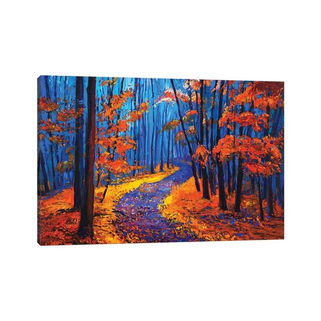 Autumn Landscape - Print on Canvas Union Rustic Size: 45.72cm H x 66.04cm W x 3.81cm D, Format: Wrapped Canvas on Productcaster.