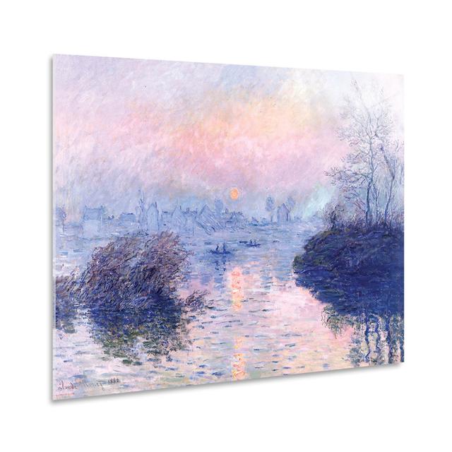 Wandbild Sunset Landscape von Claude Monet Marlow Home Co. Format: Kunststoff/Acryl, Größe: 100 cm H x 140 cm B on Productcaster.