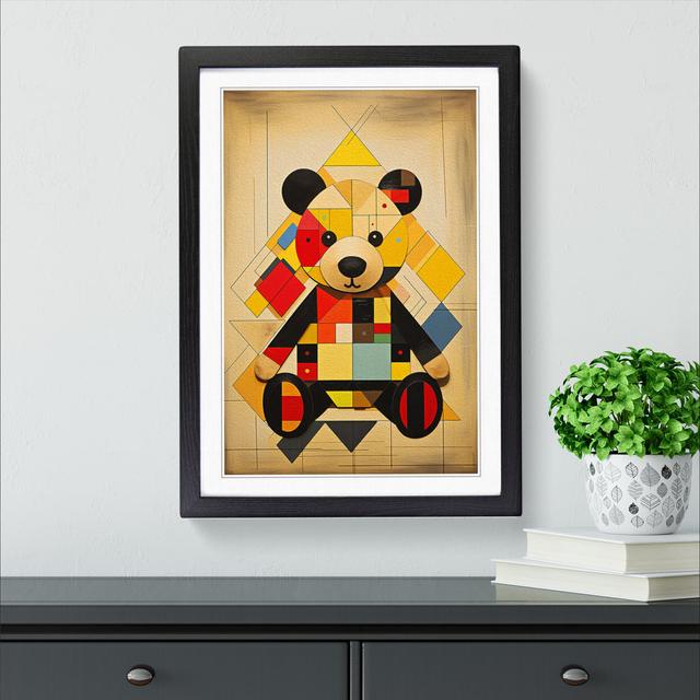 Teddy Bear Constructivism No.2 - Single Picture Frame Print on Wood Harriet Bee Format: Black Framed, Size: 46cm H x 34cm W on Productcaster.