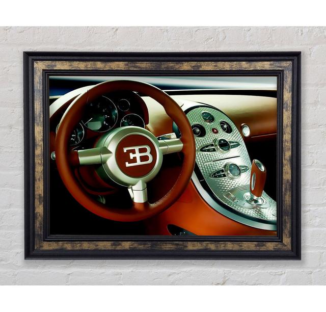 Bugatti Veyron Interior - Single Picture Frame Art Prints Bright Star Size: 29.7cm H x 42cm W x 8cm D on Productcaster.