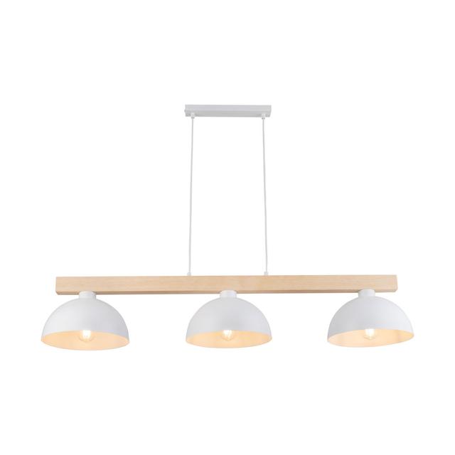 Oslo 3 - Light Kitchen Island Pendant HowHomely Shade Colour: White on Productcaster.