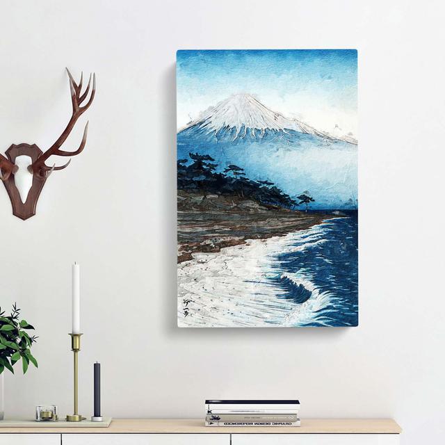 View of Mt. Fuji by Tsuchiya Koitsu - Wrapped Canvas Painting Print East Urban Home Size: 76cm H x 50cm W x 3cm D on Productcaster.