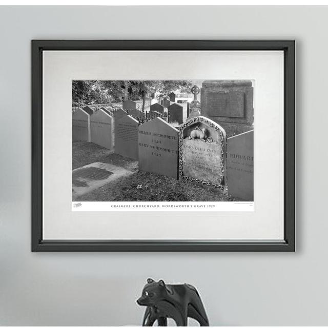 'Grasmere, Churchyard, Wordsworth's Grave 1929' by Francis Frith - Picture Frame Photograph Print on Paper The Francis Frith Collection Size: 60cm H x on Productcaster.