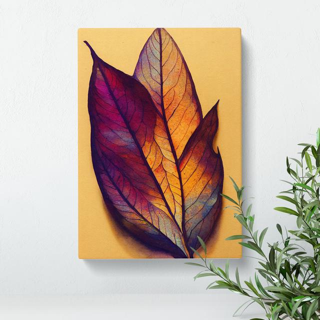 Enthralling Leaves Marlow Home Co. Size: 76cm H x 50cm W x 3cm D on Productcaster.