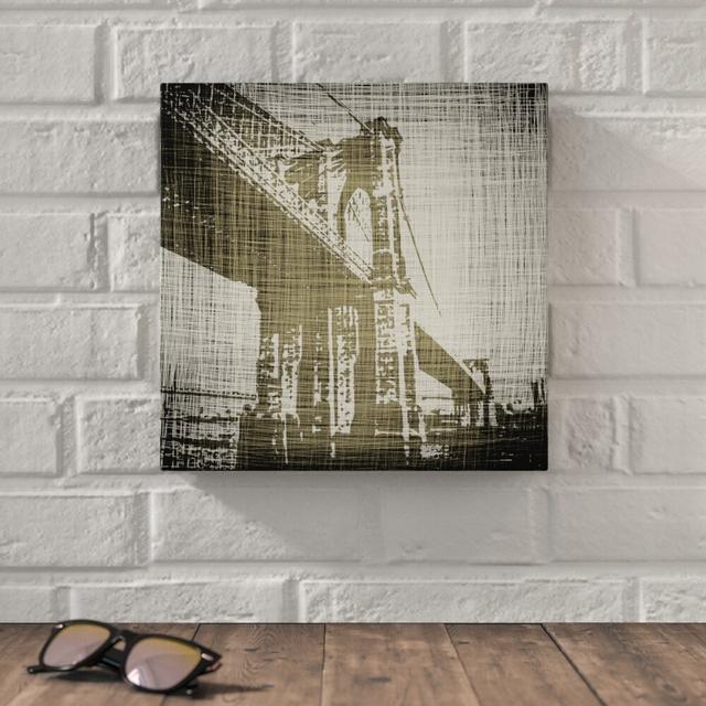 Bridges Of New York I by Ethan Harper - Wrapped Canvas Print Blue Elephant Size: 30cm H x 30cm W on Productcaster.