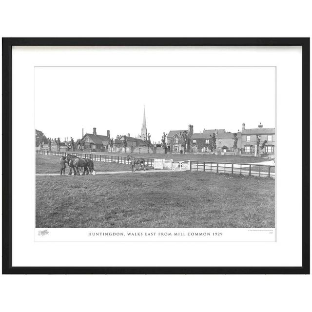 Huntingdon, Walks East From Mill Common 1929 by Francis Frith - Single Picture Frame Print The Francis Frith Collection Size: 60cm H x 80cm W x 2.3cm on Productcaster.