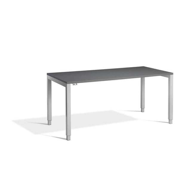 Toro Standing Desk Ebern Designs Size: 1170cm H x1400cm W x 800cm D, Colour (Top/Frame): Graphite/Silver on Productcaster.