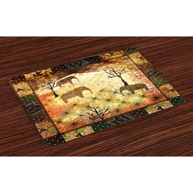 Mccarter Polyester No Pattern Rectangle Placemat (Set of 4) World Menagerie on Productcaster.