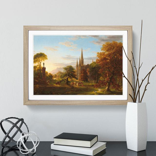 The Return by Thomas Cole - Picture Frame Painting East Urban Home Frame Option: Oak Framed, Size: 27cm H x 36cm W x 2cm D on Productcaster.